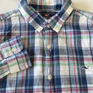 Vineyard Vines Slim Fit Whale Button Down Sz. M